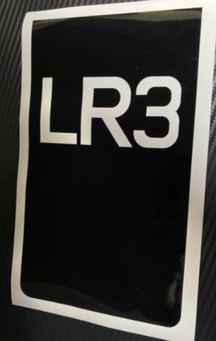 Land Rover LR3 and D3 side front quarter panel logos