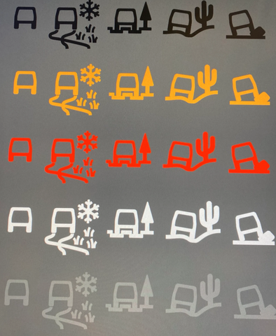 Land Rover Terrain Response Logos Dye Cut Decals