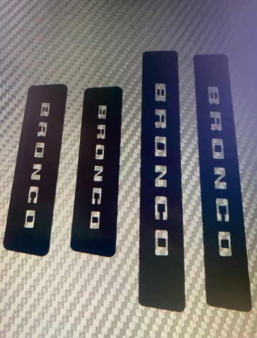 Ford Bronco New Logo sill protection Four doors set dye cut decals