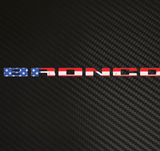 Bronco full size,USA,Font Overlay Grill Stickers