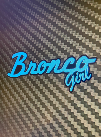 Bronco Girl Stickers (Pack of 4)